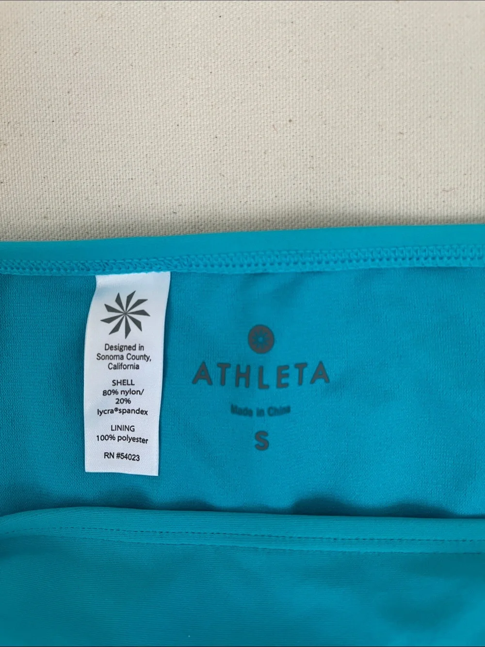 Athleta Turquoise Bikini Swim Bottom Size Small